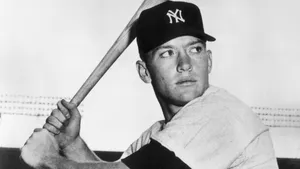 Mickey Mantle Vintage Portrait Wallpaper