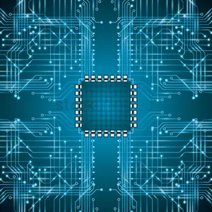 Microchip On Circuit Board Wallpaper
