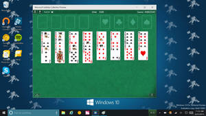 Microsoft Solitaire Computer Game Wallpaper