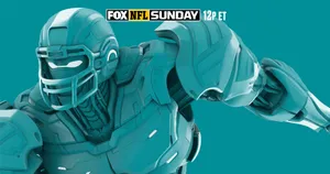 Microsoft Teams Blue Coloured Robot Wallpaper