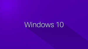 Microsoft Windows 10 Purple Desktop Wallpaper