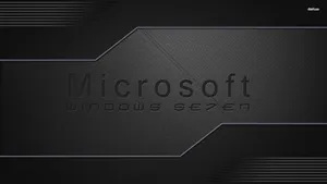 Microsoft Windows Se7en Black Desktop Wallpaper