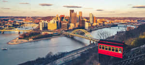 Mid-morning Pittsburgh Skyline From Grandview Wallpaper