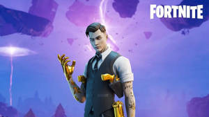 Midas Fornite Purple Lightning Wallpaper