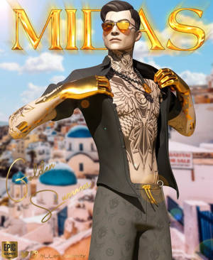 Midas Fortnite Golden Summer Wallpaper