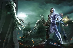 Middle Earth Shadow Of Mordor Talion And Celebrimbor In One Body Wallpaper