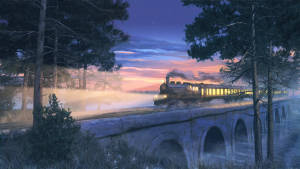 Midnight Express Train Wallpaper