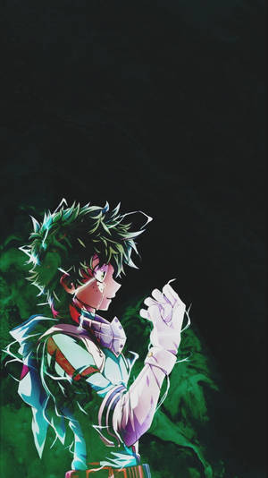 Midoriya Fanart My Hero Academia Iphone Wallpaper