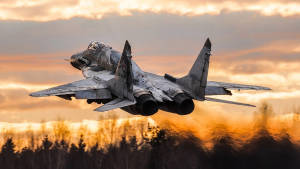 Mig-29k Fighter Jet Launching Wallpaper