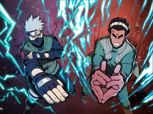 Might Guy Unleashes The Power Of The Eight Gates Wallpaper