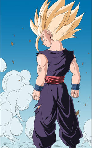 Mighty Gohan In Super Saiyan 2 Wallpaper