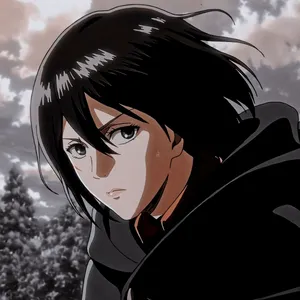 Mikasa Ackerman Face Closeup Wallpaper