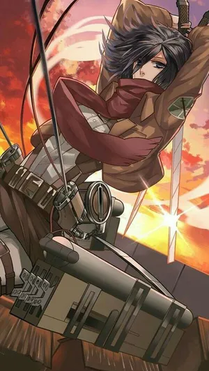 Mikasa Season 4 Sword Wallpaper