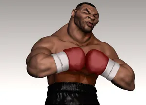 Mike Tyson 4k Cartoon Art Wallpaper