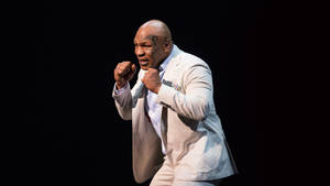 Mike Tyson Punching Pose Wallpaper