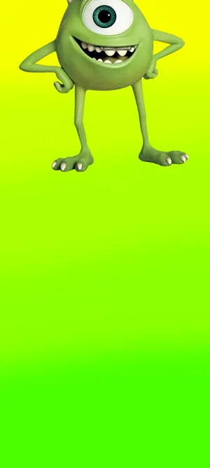 Mike Wazowski Middle Punch Hole Wallpaper