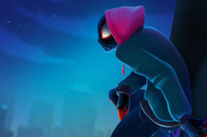 Miles Morales Blue Night Sky Wallpaper