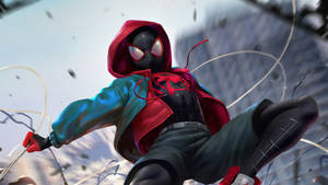 Miles Morales In Fight Wallpaper