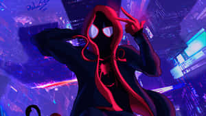 Miles Morales In Motion Wallpaper