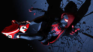 Miles Morales Ready For Action Wallpaper