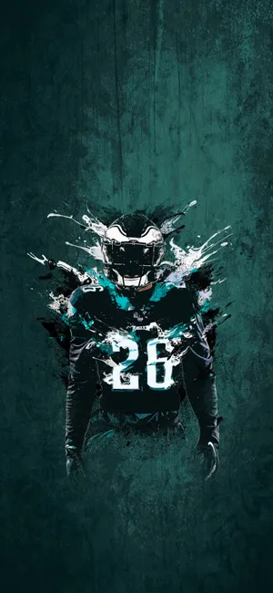 Miles Sanders Plays For The Philadelphia Eagles Wallpaper