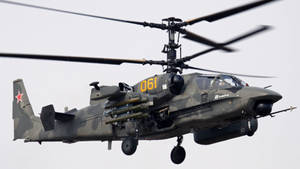 Military Helicopter Ka-50 Rocket Armament Wallpaper