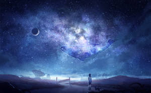 Milky Way Galaxy Anime Wallpaper