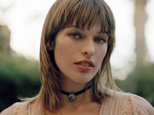 Milla Jovovich Actress Boho Chic Wallpaper