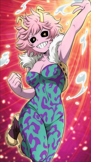 Mina Ashido My Hero Academia Iphone Wallpaper