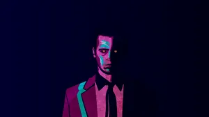 Mindhunter's Lead Character Holden Ford In An Artistic Depiction Wallpaper