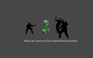 Minecraft Ninja Meme Laptop Wallpaper