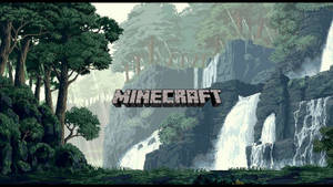 Minecraft Pc Waterfalls Wallpaper