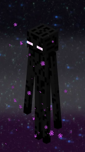 Minecraft Phone Dark Purple Enderman Wallpaper