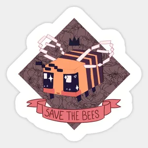 Minecraft Save The Bees Wallpaper