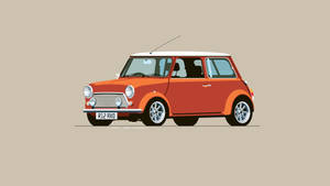 Mini Cooper Digital Art Wallpaper