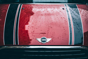 Mini Cooper Logo Of A Red Mini Cooper Vehicle Wallpaper