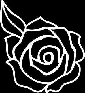 Minimal Black Rose Art Wallpaper