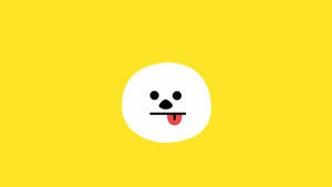 Minimal Chimmy Bt21 In Yellow Wallpaper