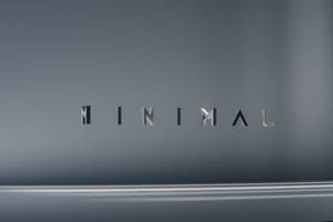 Minimal Gray Text 3d Full Wallpaper