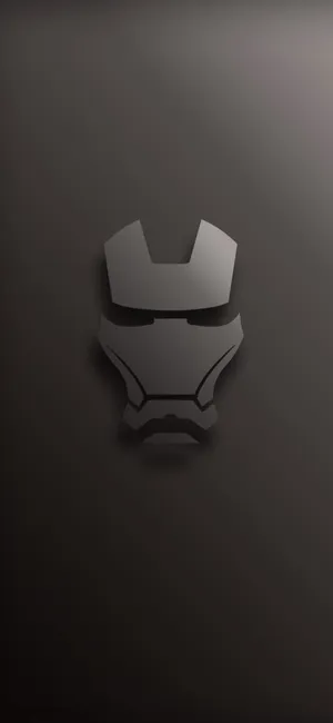 Minimalist 3d Mask Iron Man Phone Wallpaper