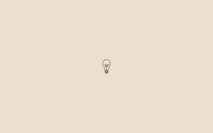 Minimalist Aesthetic Bulb Art Wallpaper