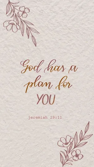 Minimalist Art Jeremiah 29:11 Wallpaper