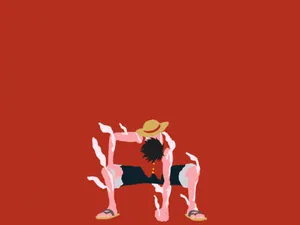 Minimalist Art Of One Piece Character Wallpaper