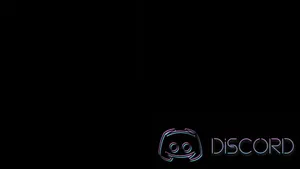 Minimalist Black Discord Icon Wallpaper