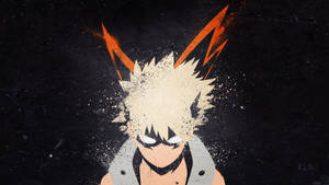 Minimalist Bnha Scary Katsuki Bakugo Wallpaper