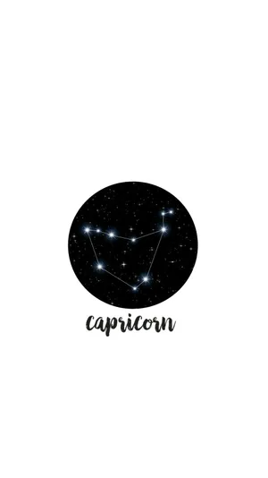 Minimalist Capricorn Aesthetic Wallpaper