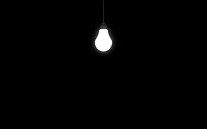 Minimalist Dark Aesthetic Bulb Wallpaper