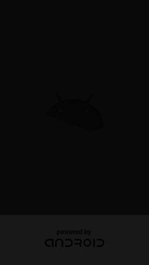 Minimalist Dark Android Logo Wallpaper