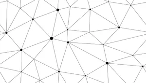 Minimalist Design Of Connected Triangle Shapes Wallpaper