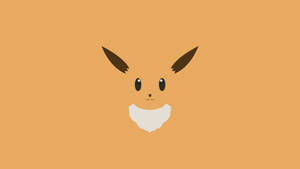 Minimalist Eevee In Pokémon Desktop Wallpaper